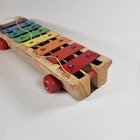 Vintage Fisher Price Pull A Tune Xylophone  870 1964 Wooden Toy Usa No Mallet