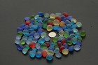 Sea Beach Glass 100 Pcs Mixed Color Lot Blue Green Red Big 16mm-20mm Jewelry Use