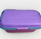 Vtg Eagle Craftstor 19    Sewing Tote Box Storage Purple Craft Bin