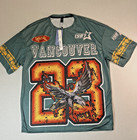 Green And Yellow 1998 Vancouver Eagles Cfl Football Jersey  cfl Football
