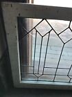 Sg 3208 Antique Leaded Glass Transom Window 25 X 36 3 8