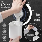 Suction Cup Toothbrush Holder 2 Pack White Bathroom Wall Mounted Storage