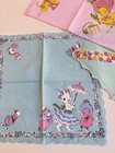 Set  3 New Spring Easter Bunny Handkerchiefs   Luray Hankies   Special Price  
