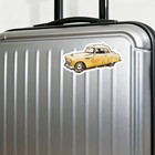 Vintage Yellow Car Vinyl Sticker For Car Laptop Skateboard Luggage