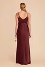 Birdy Grey  Nwt Cindy Matt Satin Cabernet Bridesmaid Formal Dress  Xl  10-12 