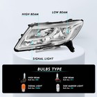 Headlight Assembly 2013-2016 Pathfinder Halogen Chrome Housing Clear Reflector