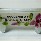 Bangor Maine Me  Antique Souvenir Depression Glass Trinket Bathtub