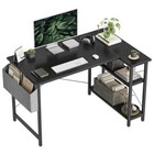 Home Office L-shaped Desk 47  Reversible Corner Computer Desk W storage Shelves