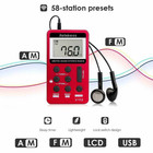 Retekess V112 Am Fm Portable Pocket Radio fm Receiver digital Tuning For Walking