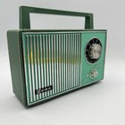 Gema Solid State Ac dc Transistor Radio - Model 9801 - Green - Parts Or Repair