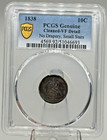 1838 No Drapery  Small Stars - Liberty Seated Dime 10c - Pcgs Graded - Vf Detail