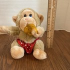 Vintage Russ Berrie   Co Chee Chee Plush Baby Monkey With Pacifier Plush Animal