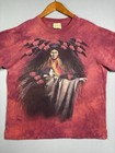 Vintage Y2k 2001 The Mountain T Shirt Native American Indian Red Tie Dye Sz Xl