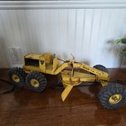 Vtg Nylint Road Grader Pressed-steel Construction 1970s Rotating Blade Steerable