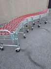 Nestaflex 226 Expandable Skate Wheel Conveyor  24  8  Expanded 18  Wide Steel