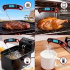 New Alpha Grillers Instant Read Food Thermometer For Cooking  Grilling W Backlit