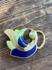 Jacob Tostrup Sterling Silver Enamel  Brooch Norway Norwegian Vtg 1007