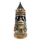 Silent Night Chapel Le German Stoneware Christmas Beer Stein  5 L Made Germany