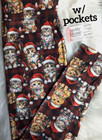 Adorable Christmas Kittens Super Soft Yoga Band Luxe Leggings Cat Santa Plus Rts