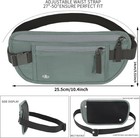 Rfid Blocking Travel Money Belt Bag Under Clothes Waist Bag Hidden Pouch