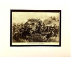 Original Antique 1873 B w Print   Indians Attacking U  S  Mail Coach   Free Mat