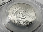 2018  100 1 Ounce Platinum Eagle Statue Of Liberty Pcgs Ms69 -b57