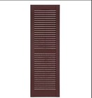 Severe Weather Exterior Shutters Pair Bordeaux 15  X 67  Louvered Panel Vinyl