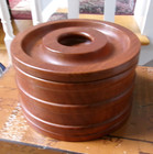 Dansk Designs Denmark Teak Wood Ice Bucket Vintage Mcm Style