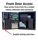 Dollar Bill Coin Changer  Accepts  1- 50 Bills - 4 000 Coin Capacity