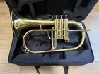Aurosus Flugelhorn Brass Instrument W  Hard Case Excellent Condition