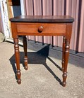 Antique Walnut One Drawer Stand 1860s Era