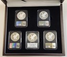 2023 5 Pc Proof Silver American Eagle Set Ngc Pcgs Pr70 Pf70 Fdoi Hand Signed