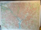 Vintage Usgs Topographic Map Of Washington D c    Vicinity 1965 - Very Large