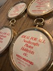 Vintage Westex Needlecraft Gold Photo Picture Decorative Frame Round 2 5   