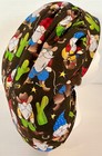 Gnome Cowboy Print Size Large Medical Bouffant Scrub Cap Surgery Hat