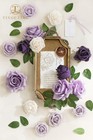 Artificial Flowers 24pcs Real Looking Silk Flowers Fake Rose With Stems For D   