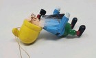 Vintage Christmas Gnome Elf Santa Tomte Ornament  4  Painted Wood