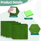 20 Pcs Fake Grass For Crafts 6 X 6 Inches Artificial Grasses Realistic Small    