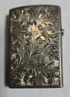 Beautiful Engraved Vintage Sterling Silver Cigarette Lighter Mcshane 1 7 8 