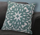 Alysheer Embroidered Decorative Throw Pillow Cover 18x18 Inch  Cozy Cool Boho   