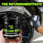Tire Shine Spray Dressing High Gloss Black Polish Uv Protection Long Lasting Car