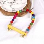 Pet Bird Swing Parrot Parakeet Budgie Cockatiel Cage Hammock Toys Hanging Toy wi