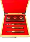 Bassoon Reed  Making- Reamer Set - 3 Reamers  Magnetic Base Holder   Travel Box
