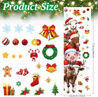 Christmas Door Stickers 44 88x13 8in Farm Animal Winter Holiday Wall Decor
