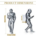 Medieval Knight Reading Bookend Statue Resin Bookshelf Decor