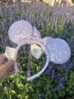 Disney Parks 2025 Opalescent Lavender Sequin Ears Headband New 
