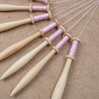 7pcs Lace Bobbins Kit Hand Knitting Tools Wood Weaving Tools
