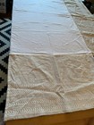 Pottery Barn Kids Embroidered Belgian Linen Crib Skirt 16  Drop Nursery Nwot