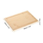Bamboo Serving Tray 7 09  X 4 72  Rectangular Tea Tray Tabletop Serving Platter