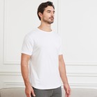 Netdraw Mens Ultra-soft Bamboo Viscose T-shirt Curved Hem Lightweight Cooling